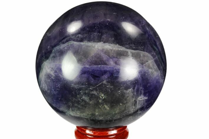 Colorful, Purple Fluorite Sphere - China #109646